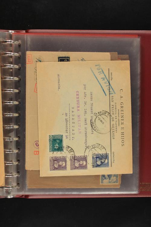 ✉ LOTES y COLECCIONES. ESPAÑA. Colección de 68 cartas de 185