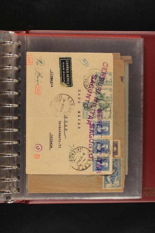 ✉ LOTES y COLECCIONES. ESPAÑA. Colección de 68 cartas de 185