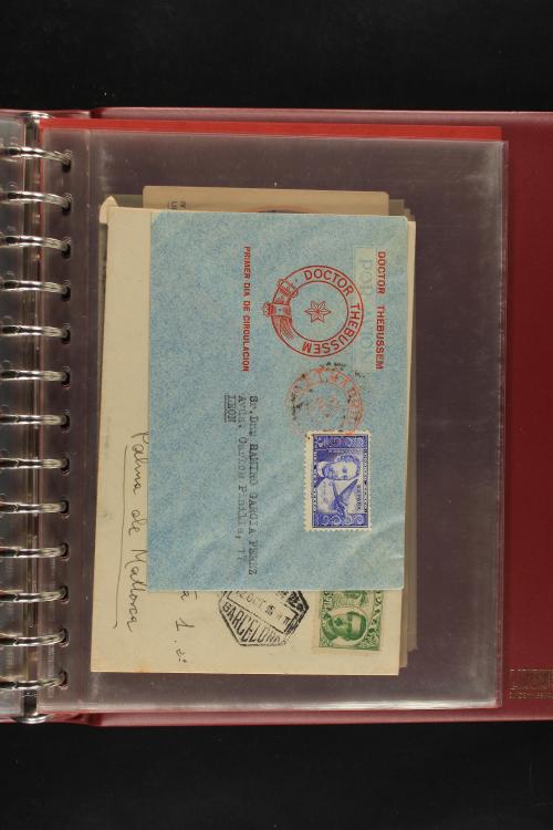 ✉ LOTES y COLECCIONES. ESPAÑA. Colección de 68 cartas de 185