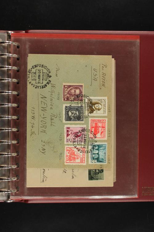 ✉ LOTES y COLECCIONES. ESPAÑA. Colección de 68 cartas de 185