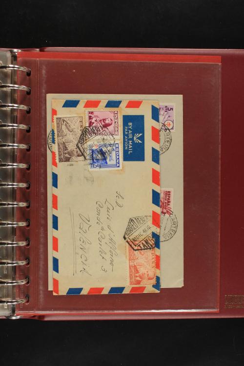 ✉ LOTES y COLECCIONES. ESPAÑA. Colección de 68 cartas de 185