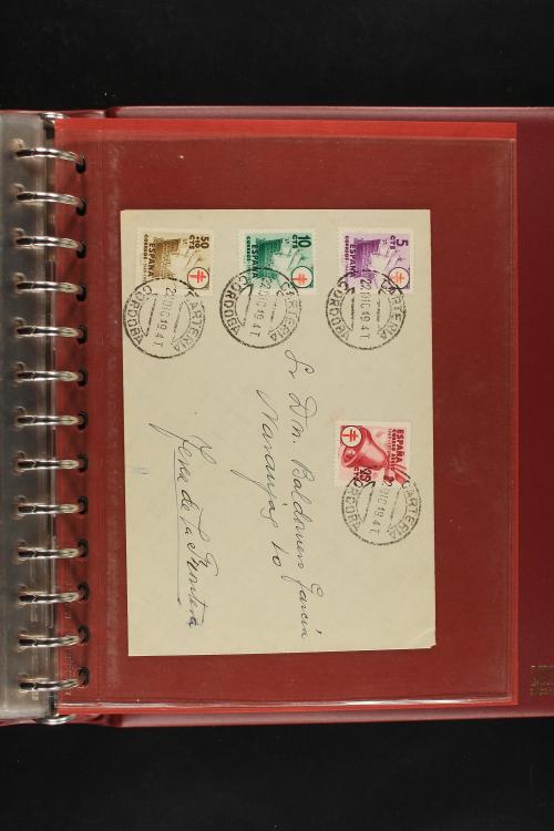 ✉ LOTES y COLECCIONES. ESPAÑA. Colección de 68 cartas de 185