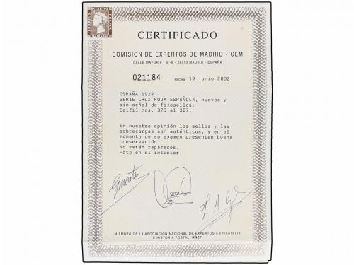 ** ESPAÑA. Ed. 373/87. SERIE COMPLETA. LUJO. Cat. 1.025&euro;. 