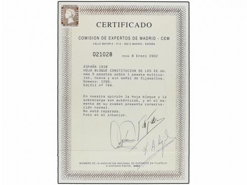 ** ESPAÑA. Ed. 766. HB. Aéreo + 5 pts. multicolor. LUJO. Cer