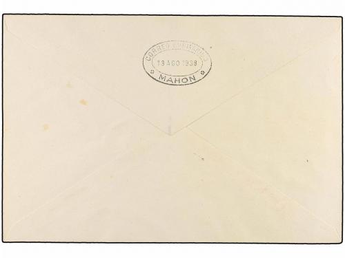 ✉ ESPAÑA. Ed. 775/80. 1938. BARCELONA a MAHÓN. Serie complet
