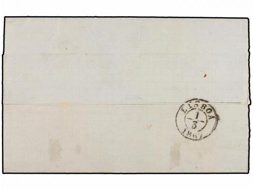 ✉ ESPAÑA. Ed. 87, 88. 1867. MADRID a LISBOA. 2 cuartos casta