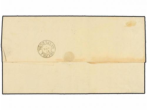 ✉ ESPAÑA. Ed. 158. 1874. AZCOITIA a TOLOSA. 1 real violeta. 