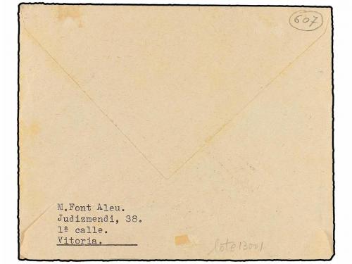 ✉ ESPAÑA. Ed. 851/54. 1938. VITORIA a SEVILLA. Serie complet