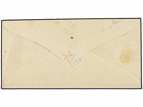 ✉ ESPAÑA. Ed. 156. 1874. ALSASUA a BAYONA. 1 real azul. Mat.