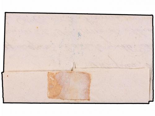 ✉ ESPAÑA: PREFILATELIA. (1830 CA.). Envuelta circulada a COR