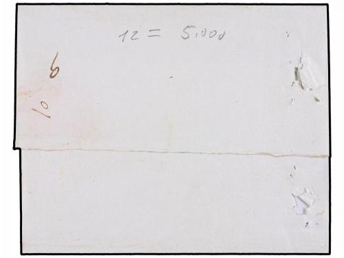 ✉ ESPAÑA: PREFILATELIA. (1835 CA.). Envuelta circulada a SAN