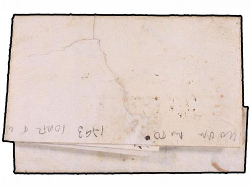 ✉ ESPAÑA: PREFILATELIA. 1793. CORUÑA a OVIEDO. Marca lineal 