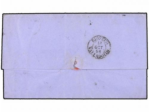 ✉ ESPAÑA. Ed. 48. 1858. PONTEVEDRA a CUENCA DE CAMPOS.4 cuar