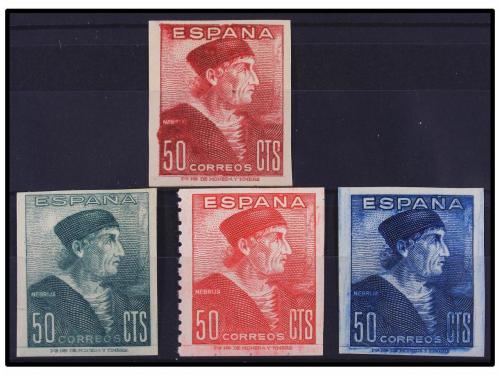 * ESPAÑA. Ed. 1002ccs/ccbs. CAMBIOS DE COLOR. 50 cts. rosa (