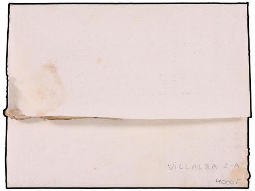 ✉ ESPAÑA: PREFILATELIA. 1834. VILLALBA a CORUÑA. Marca ovala