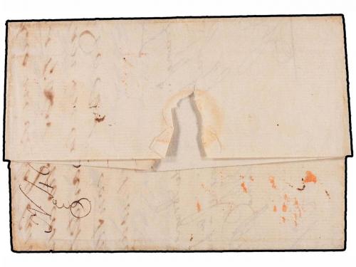 ✉ ESPAÑA: PREFILATELIA. 1794. LONDRES a BILBAO. Envuelta cir