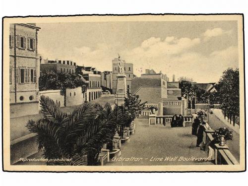 ✉ ESPAÑA GUERRA CIVIL. 1939. Tarjeta de GIBRALTAR deL CONTRE