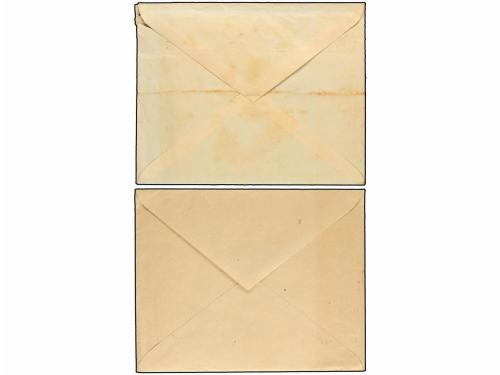 ✉ ESPAÑA GUERRA CIVIL. 1938. Dos sobres (uno con el sello re