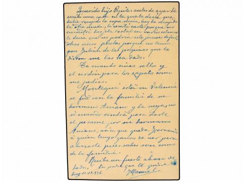 ✉ ESPAÑA GUERRA CIVIL. 1936. MADRID. Tarjeta postal dirigida