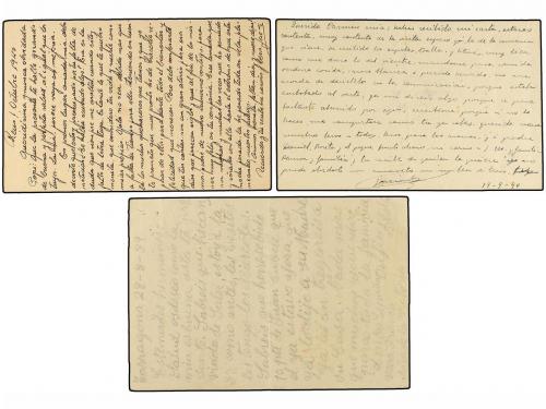 ✉ ESPAÑA GUERRA CIVIL. 1939-40. CAMPOS DE CONCENTRACIÓN. Tre