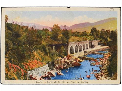 ✉ ESPAÑA GUERRA CIVIL. 1942. Tarjeta Postal enviada por un p