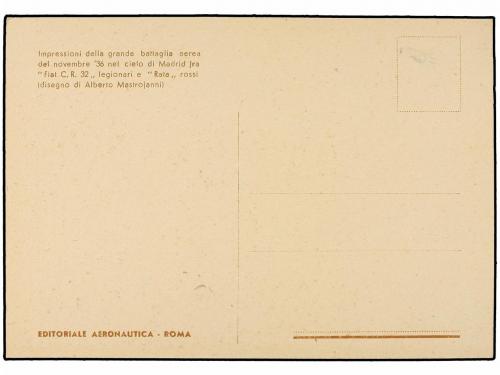 ✉ ESPAÑA GUERRA CIVIL. ITALIANOS EN ESPAÑA. Dos tarjetas, un