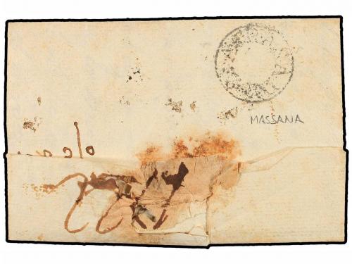 ✉ ESPAÑA: PREFILATELIA. (1740 CA.). BERGA a BARCELONA. Carta