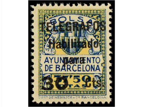 ** ESPAÑA: AYUNTAMIENTO DE BARCELONA. Ed. T-NE 1/6. NO EMITI