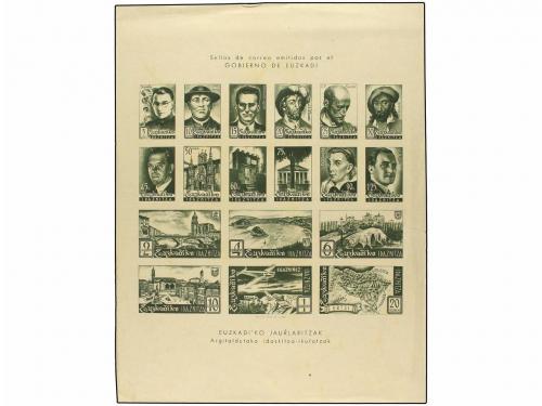 ESPAÑA GUERRA CIVIL. EUZKADIKO IDAZKITA. Dieciocho valores s