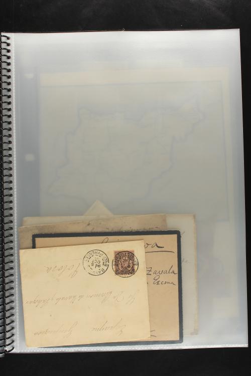 LOTES y COLECCIONES. ESPAÑA. Carpeta con cartas prefilatélic