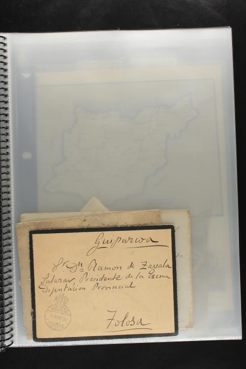 LOTES y COLECCIONES. ESPAÑA. Carpeta con cartas prefilatélic