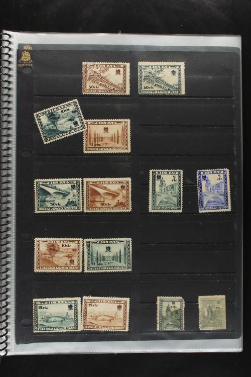 LOTES y COLECCIONES. ESPAÑA. Carpeta con cartas prefilatélic