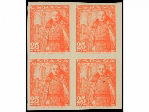 **/* ESPAÑA. Ed. 1024as. 25 cts. rojo anaranjado (tonalidad 