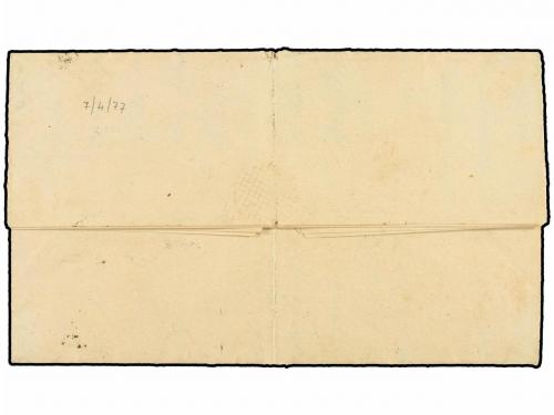 ✉ ESPAÑA. Ed. 92 (2). 1867. CARTAGENA a PUEBLA DE LOS ÁNGELE