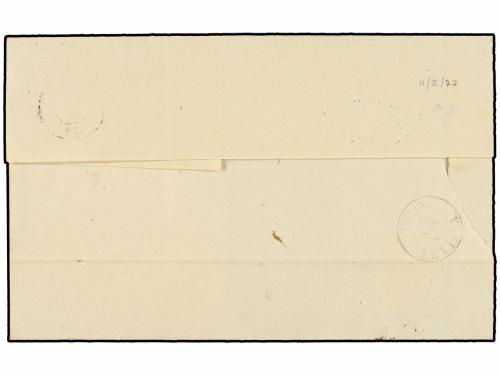 ✉ ESPAÑA. Ed. 94. 1867. CÁDIZ a ÉCIJA. 10 mils. castaño. Tar