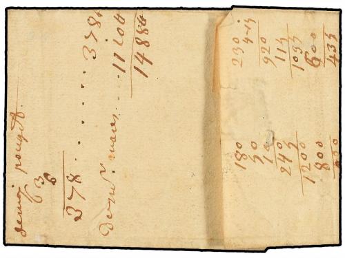 ✉ ESPAÑA: PREFILATELIA. 1725. SAN SEBASTIÁN a BURDEOS. Envue