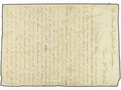 ✉ PANAMA. 1815 (30 Sept.). PANAMÁ a FUENTERRAVÍA (España). M