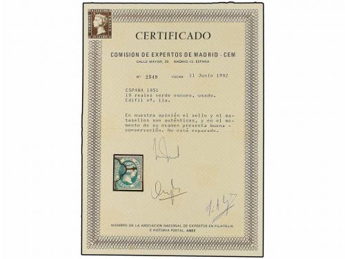 ° ESPAÑA. Ed. 7 (2), 9/11. CONJUNTO de cinco sellos, alguno 