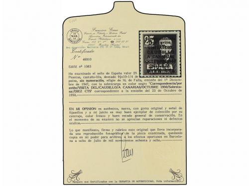 * ESPAÑA. Ed. 1083. CANARIAS AVIÓN SIN NÚMERO. MUY BONITO EJ