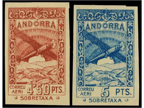 ** ANDORRA. Ed. NE 13s/24s. NO EMITIDA. Serie completa SIN D