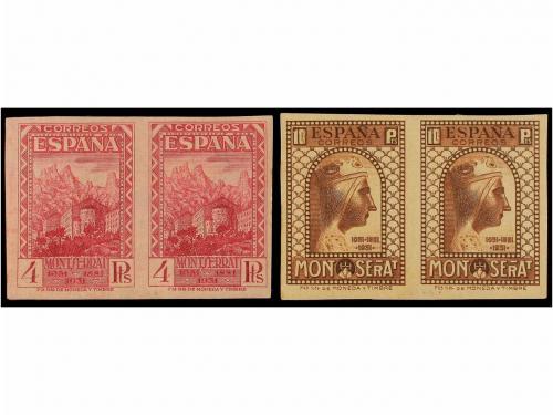 * ESPAÑA. Ed. 636/49s. SERIE COMPLETA en parejas SIN DENTAR.