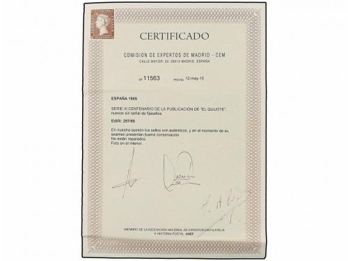 ** ESPAÑA. Ed. 257/66. SERIE COMPLETA, centrajes excepcional