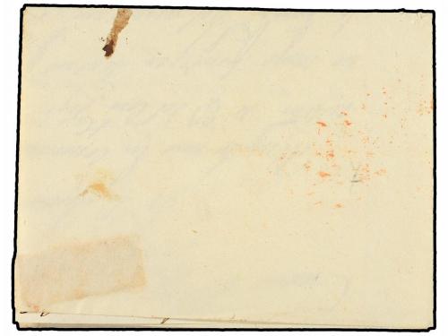 ✉ ESPAÑA: PREFILATELIA. 1827. TOLEDO a CIUDAD REAL. Marca TO