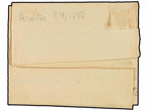 ✉ ESPAÑA: PREFILATELIA. 1797. ACOITIA a ELORRIO. Marca VICTO