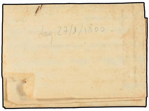 ✉ ESPAÑA: PREFILATELIA. 1800. LEQUEITIO a MONDRAGON. Marca D