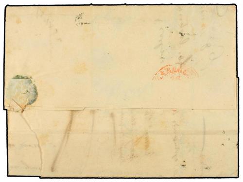 ✉ ESPAÑA. Ed. 1A. 1850. TARRASA a ZARAGOZA. Circulada privad