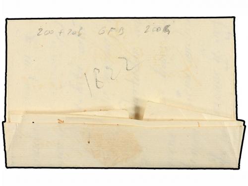 ✉ COLOMBIA. 1822 (5 Enero). POPAYAN a BOGOTÁ. Carta completa