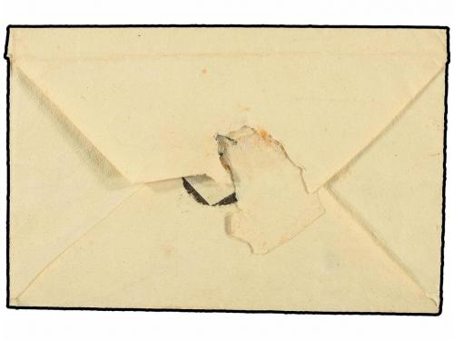 ✉ PERU. (1833 CA.). Envuelta circulada a CAJABAMBA. Marca TR