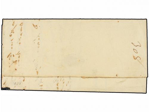 ✉ PERU. (1830 CA.). Envuelta circulada a LIMA. Marca CHACAS 