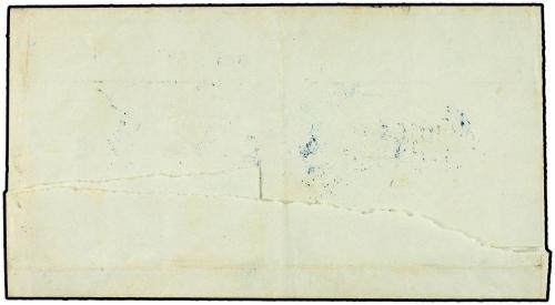 ✉ CUBA. 1855. SAN JUAN (Puerto Rico) a LA HABANA. Envuelta, 